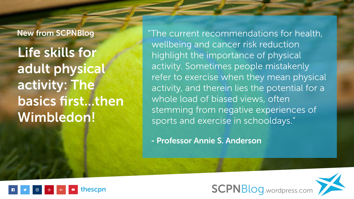 Life skills for physical activity - the basics first, then Wimbledon | The SCPN Blog