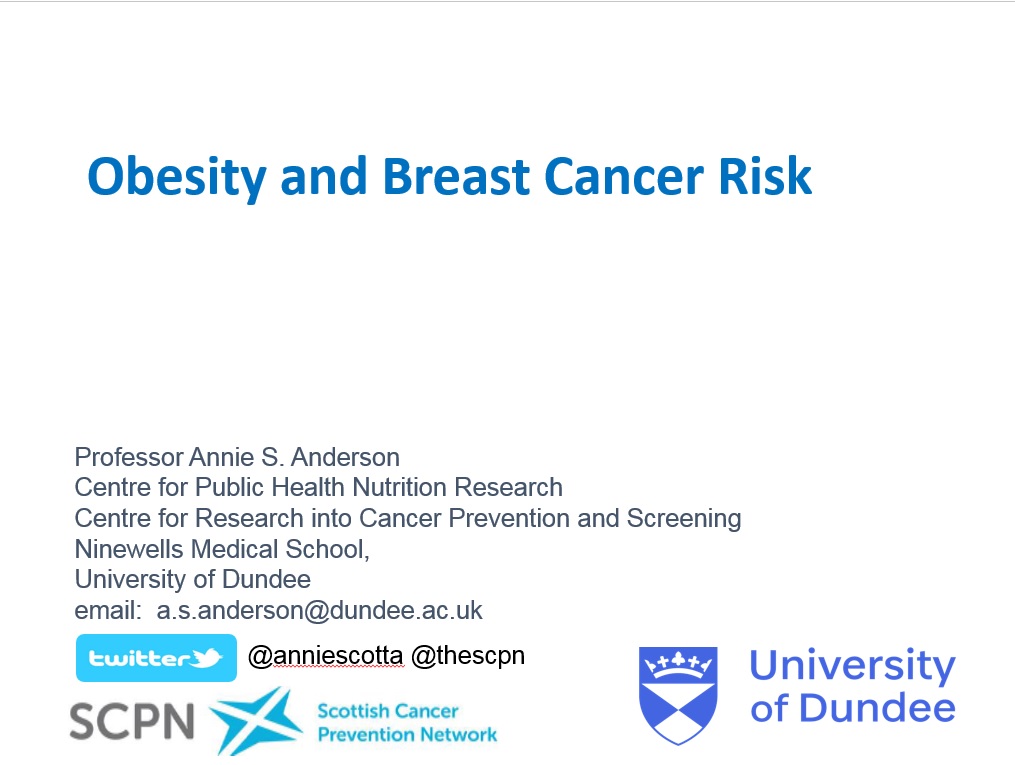 Obesity and Breast Cancer Risk Webinar